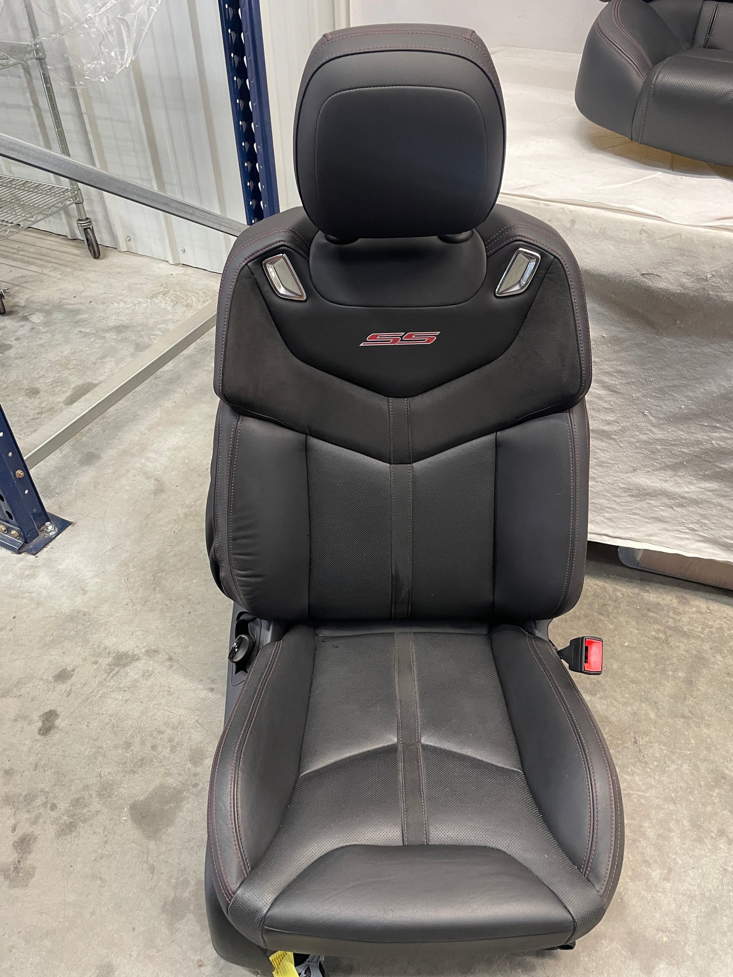 2014 Chevy SS Sedan Seats Fronts and Rears Black Leather Alcantara Suede OEM - Day's Parts Yard