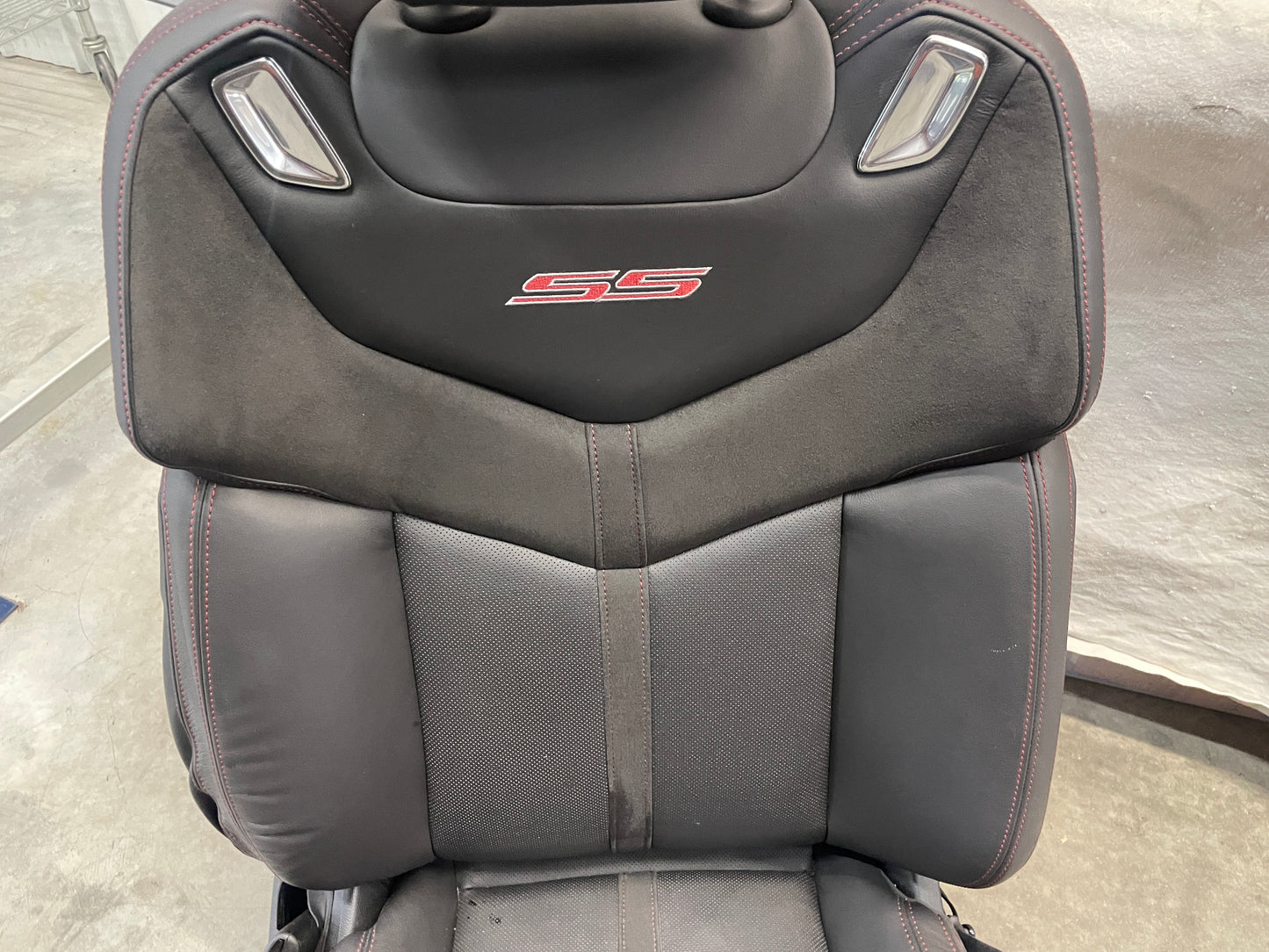 2014 Chevy SS Sedan Seats Fronts and Rears Black Leather Alcantara Suede OEM - Day's Parts Yard