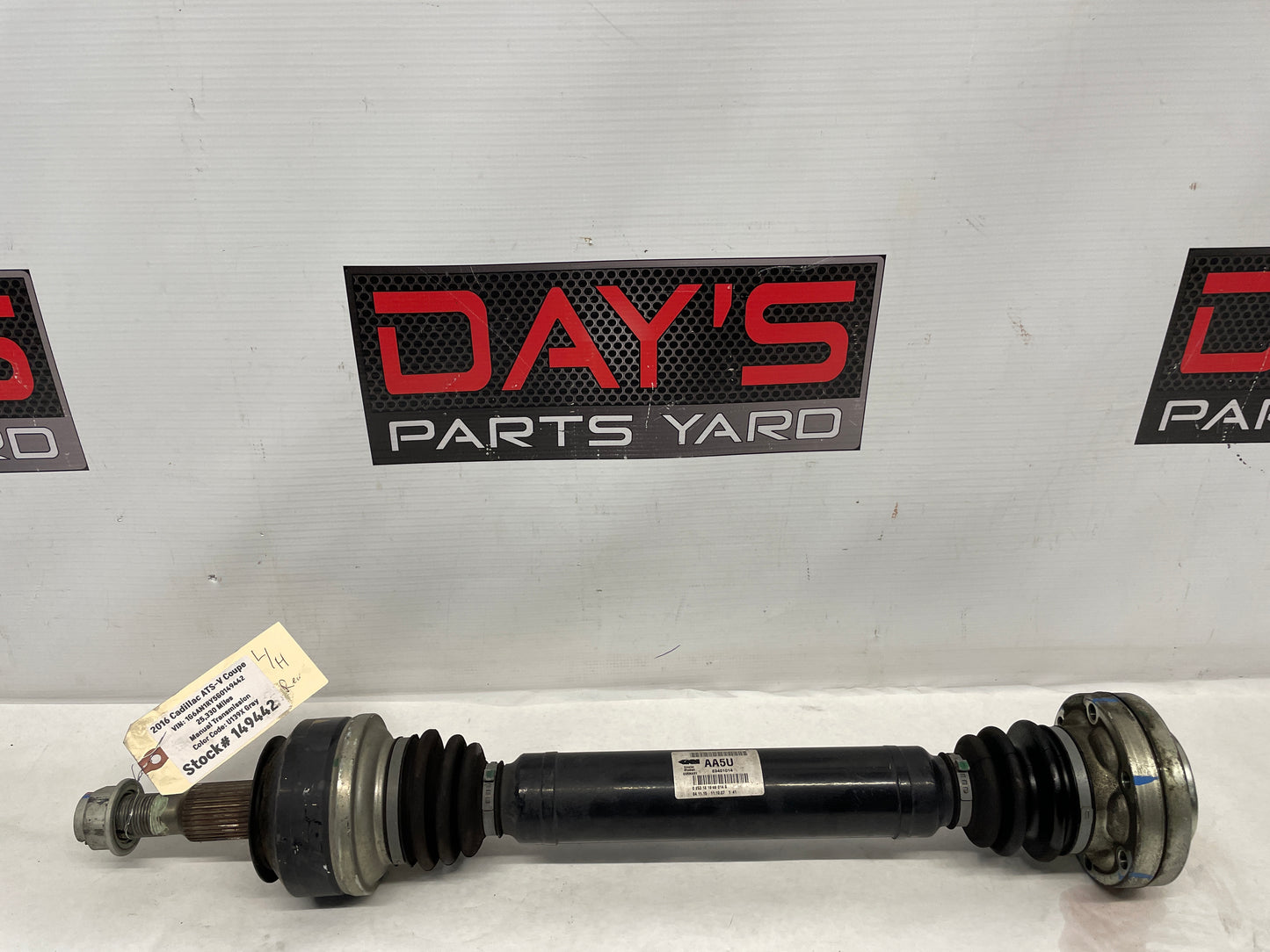 2016 Cadillac ATS-V Coupe LH Driver Rear CV Axle Half Shaft OEM - Day's Parts Yard