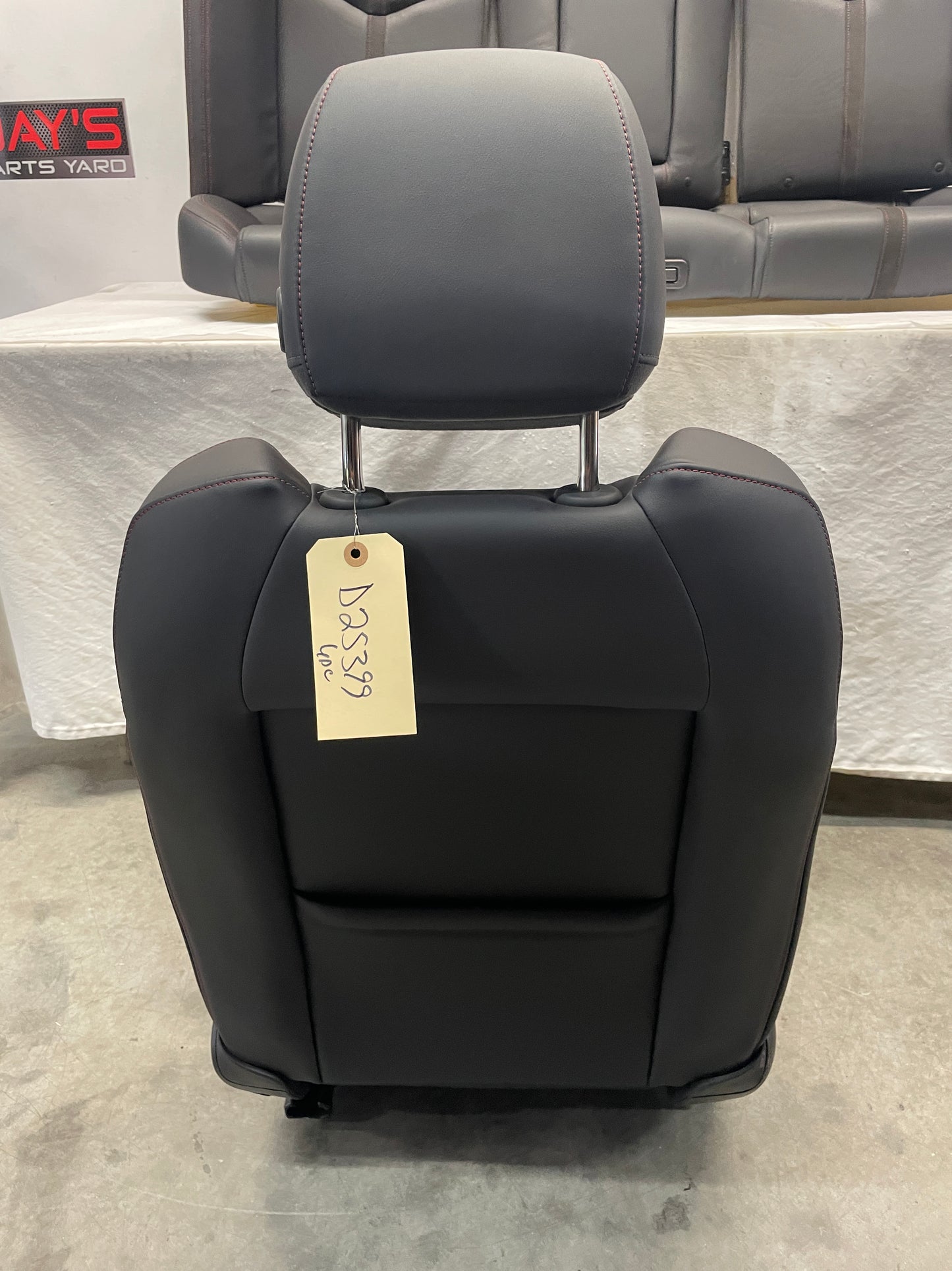2014 Chevy SS Sedan Seats Fronts and Rears Black Leather Alcantara Suede OEM - Day's Parts Yard