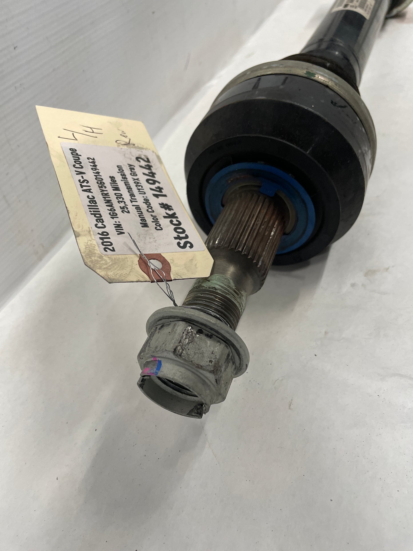 2016 Cadillac ATS-V Coupe LH Driver Rear CV Axle Half Shaft OEM - Day's Parts Yard