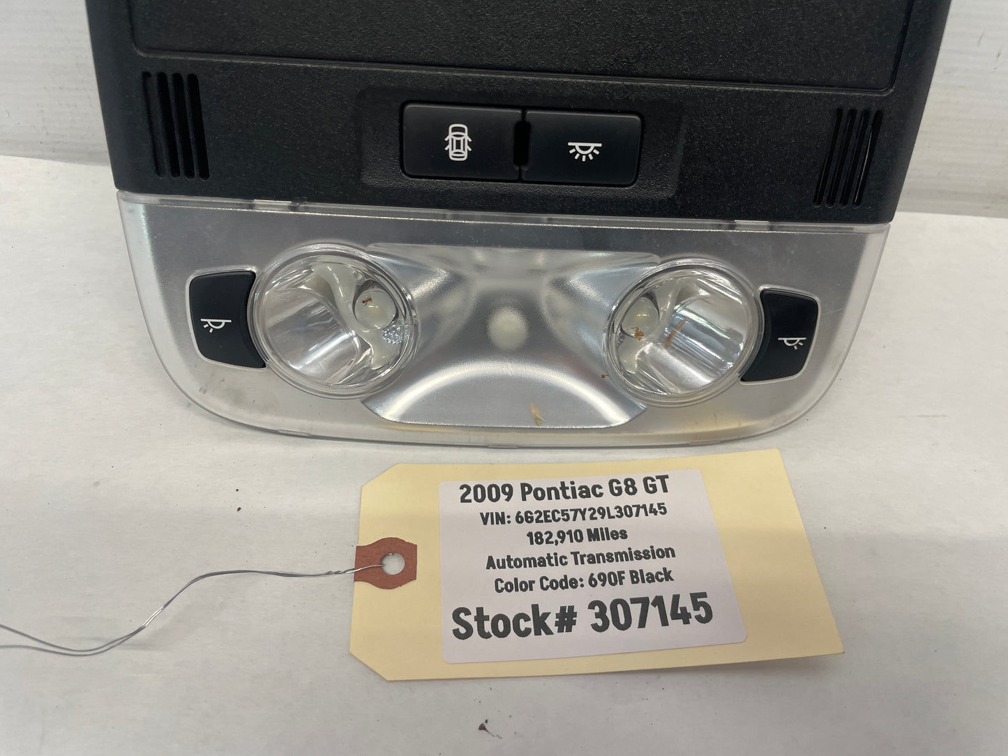 2009 Pontiac G8 GT Over Head Console Roof Dome Light Sunroof Switch Assembly OEM - Day's Parts Yard