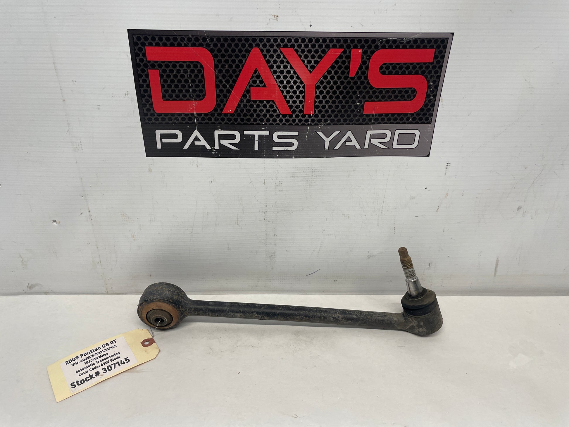 2009 Pontiac G8 LH Driver Front Suspension Lower Rear Ward Control Arm OEM - Day's Parts Yard
