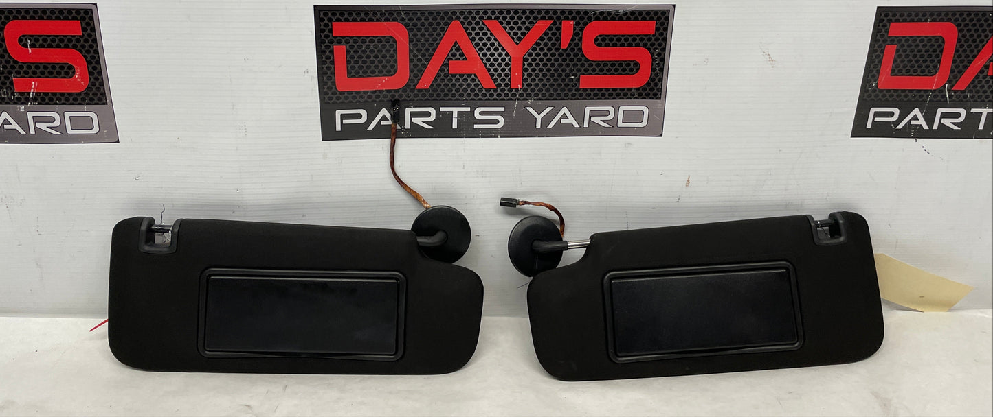 2016 Cadillac ATS-V Coupe RH & LH Sun Visor Shade Sunvisor Sunshade Black OEM - Day's Parts Yard