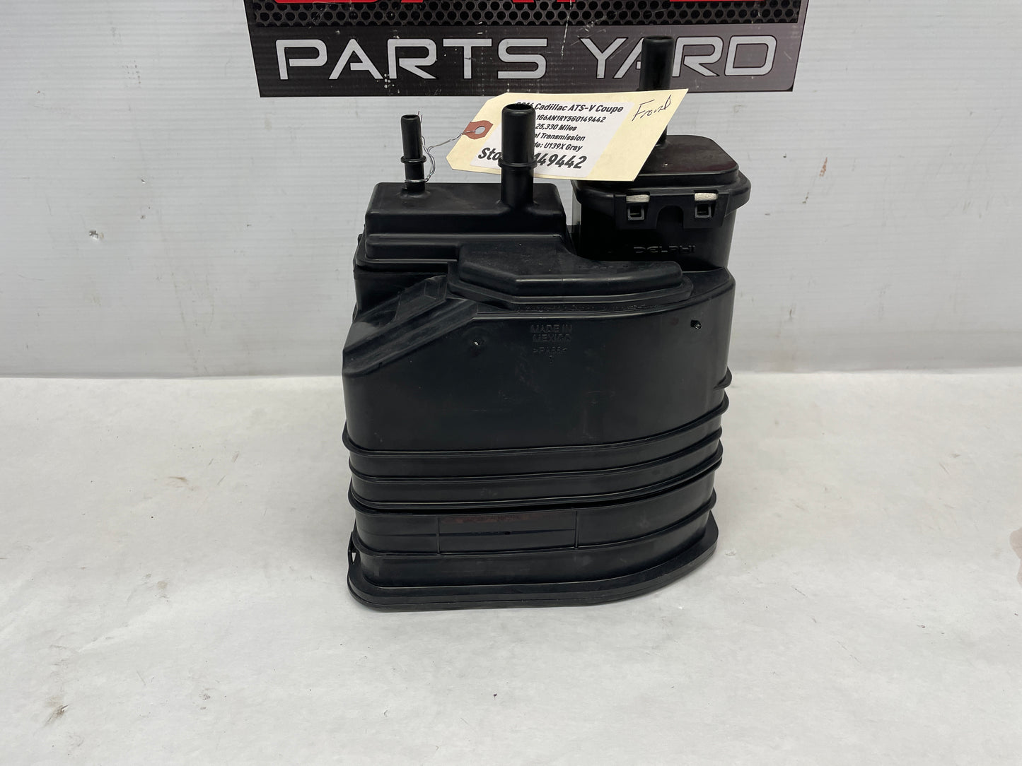 2016 Cadillac ATS-V Coupe Fuel Vapor Charcoal Canister Assembly OEM - Day's Parts Yard