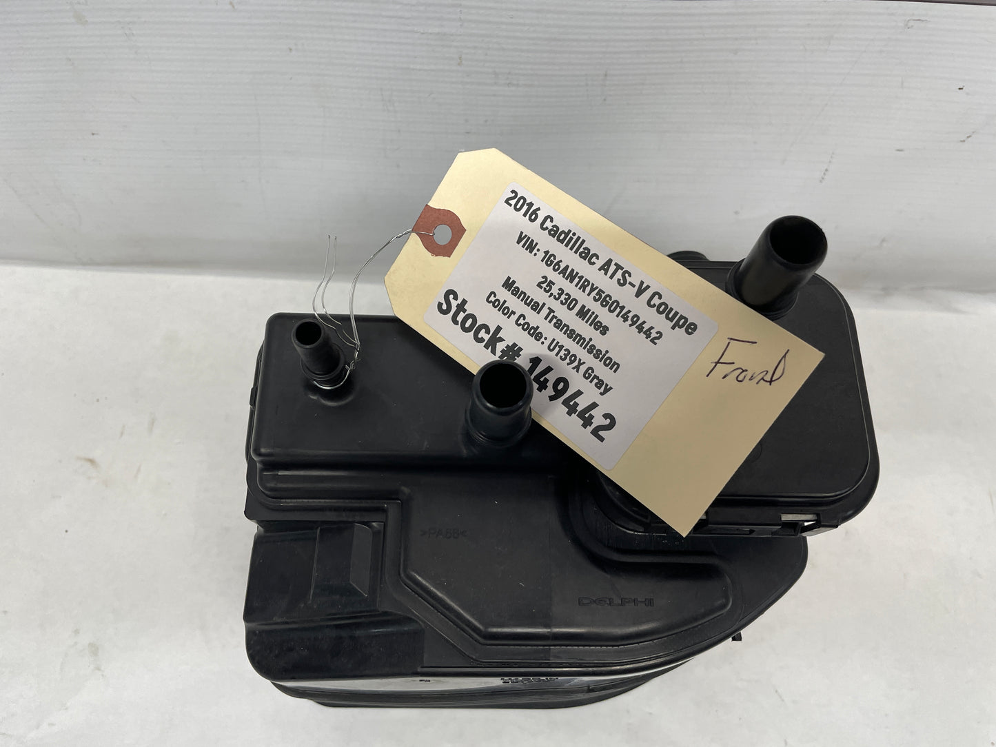 2016 Cadillac ATS-V Coupe Fuel Vapor Charcoal Canister Assembly OEM - Day's Parts Yard