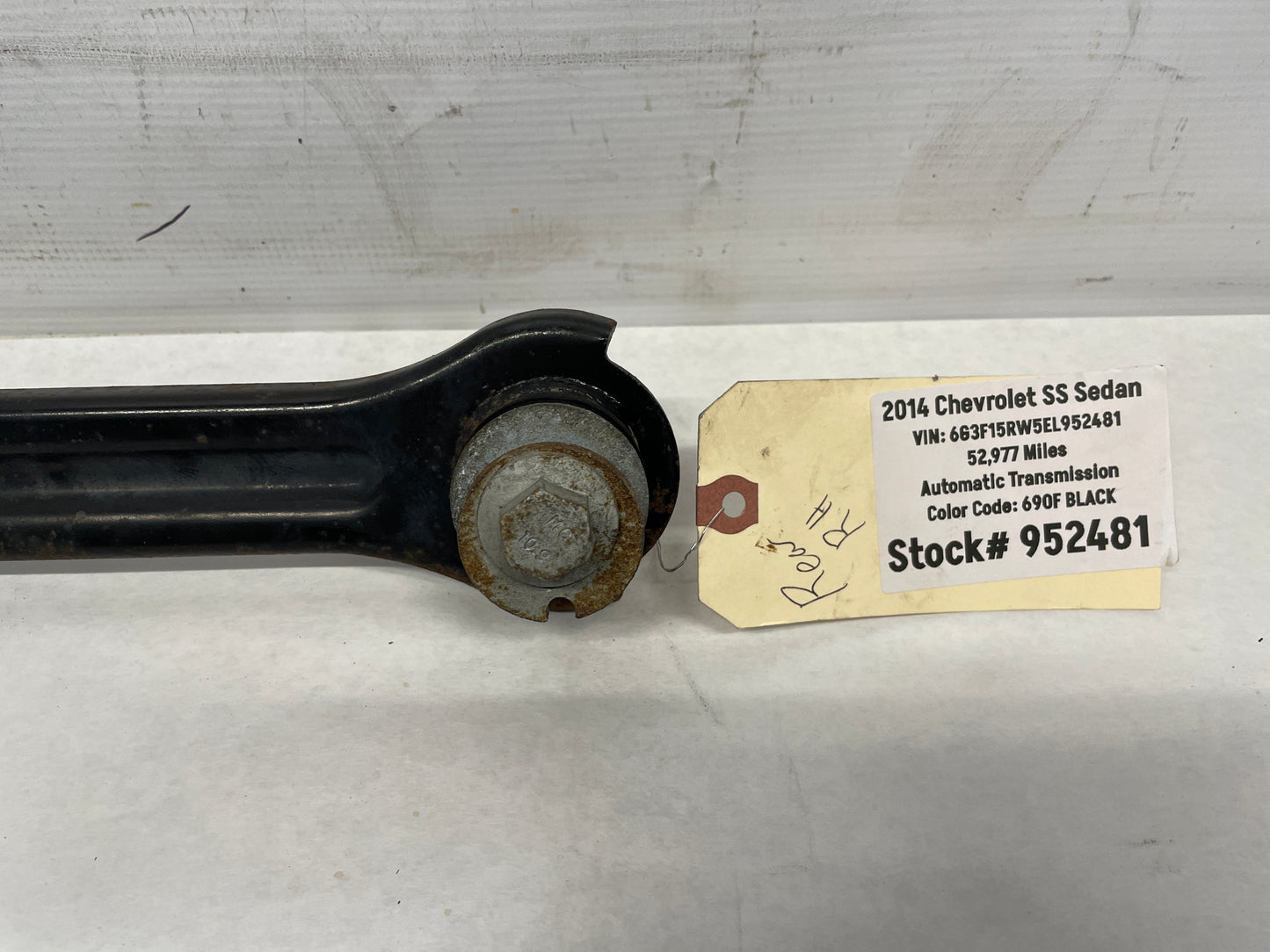2014 Chevrolet SS Sedan RH Passenger Rear Trailing Control Arm Drag Link OEM - Day's Parts Yard
