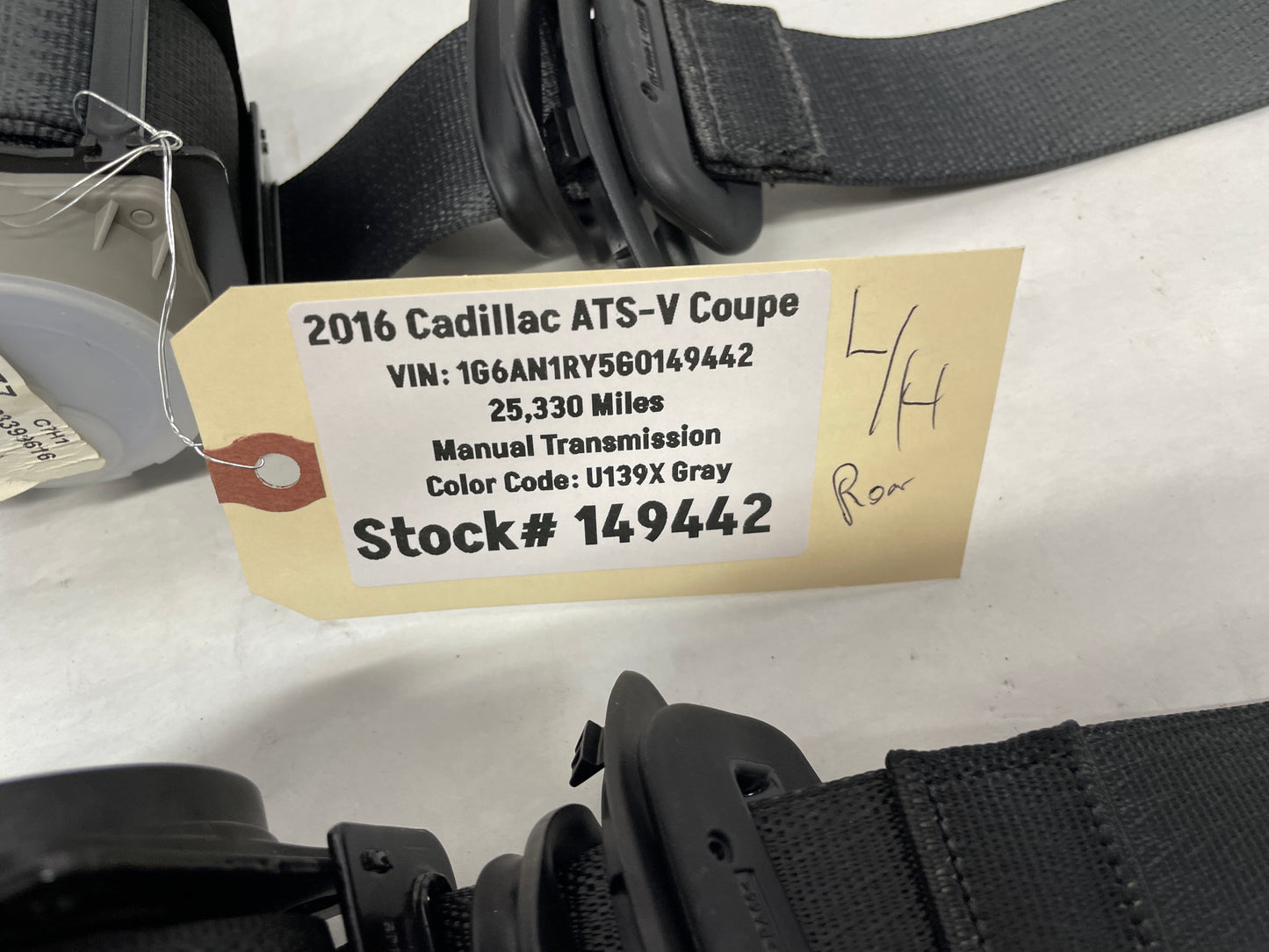 2016 Cadillac ATS-V Coupe RH Passenger Quarter Window Interior C Pillar Trim OEM - Day's Parts Yard