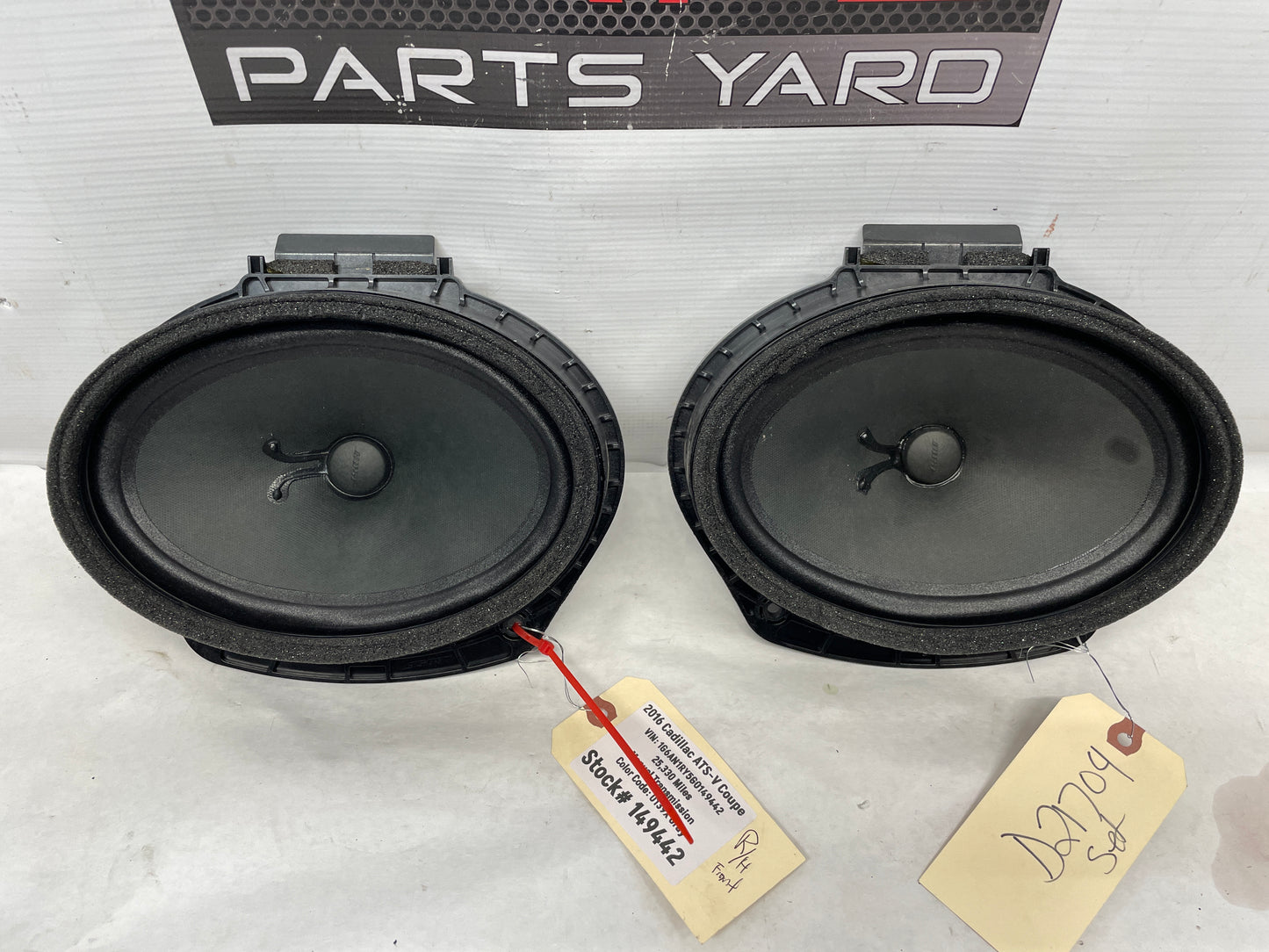 2016 Cadillac ATS-V Coupe RH & LH Front Door Bose Speakers OEM - Day's Parts Yard