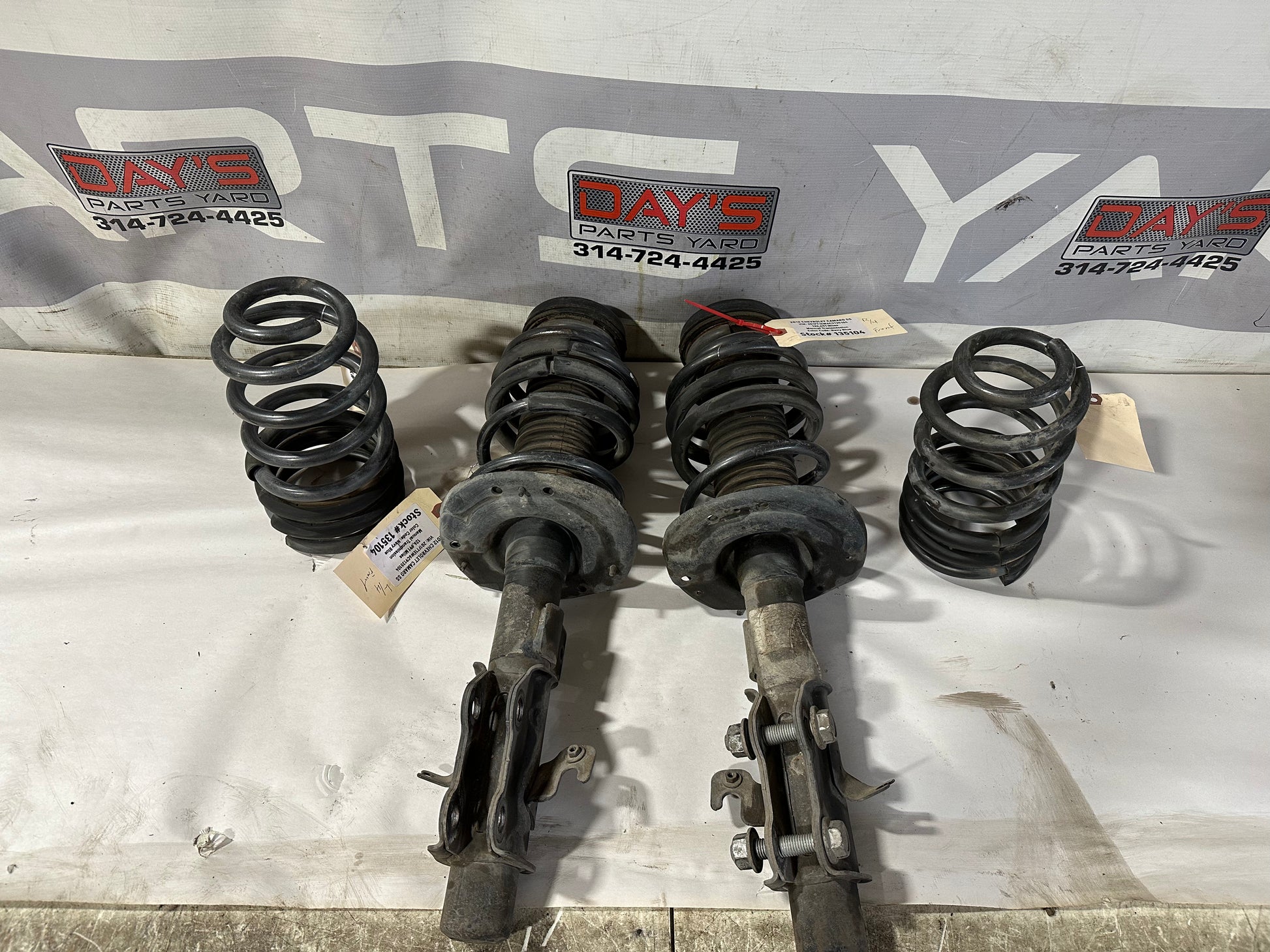 2012 Chevy Camaro SS RH & LH Front Struts w/Rear Coil Springs OEM - Day's Parts Yard