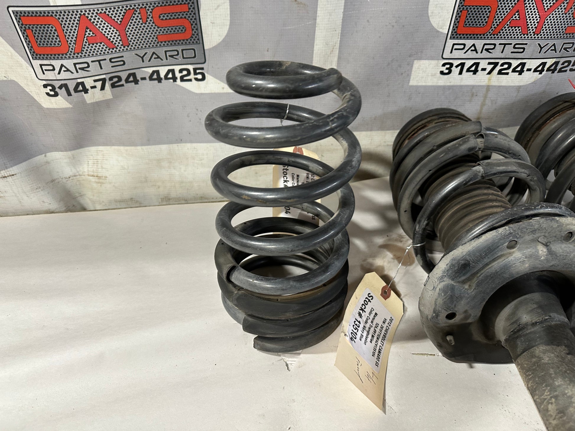 2012 Chevy Camaro SS RH & LH Front Struts w/Rear Coil Springs OEM - Day's Parts Yard