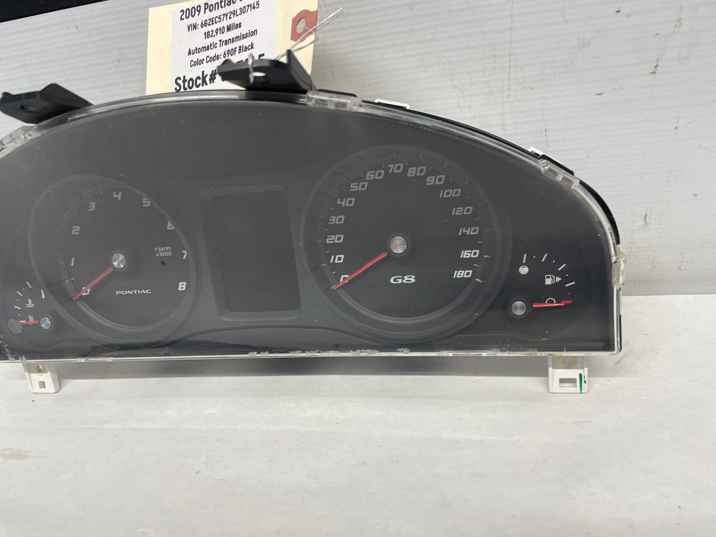 2009 Pontiac G8 GT Gauge Cluster Speedometer OEM - Day's Parts Yard