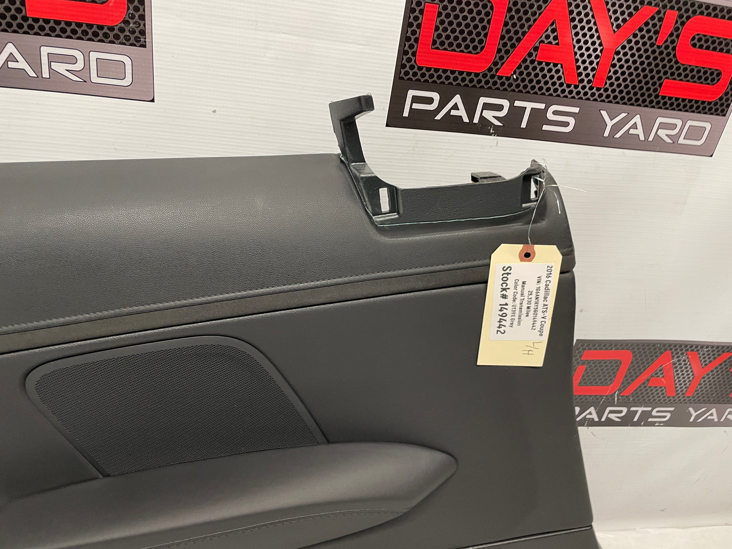 2016 Cadillac ATS-V Coupe LH Driver Rear Interior Quarter Door Trim Panel OEM - Day's Parts Yard
