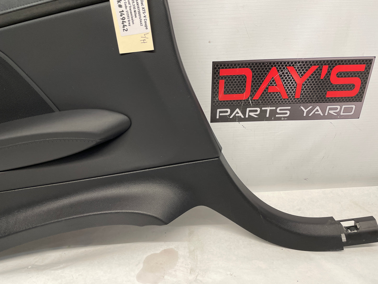 2016 Cadillac ATS-V Coupe LH Driver Rear Interior Quarter Door Trim Panel OEM - Day's Parts Yard