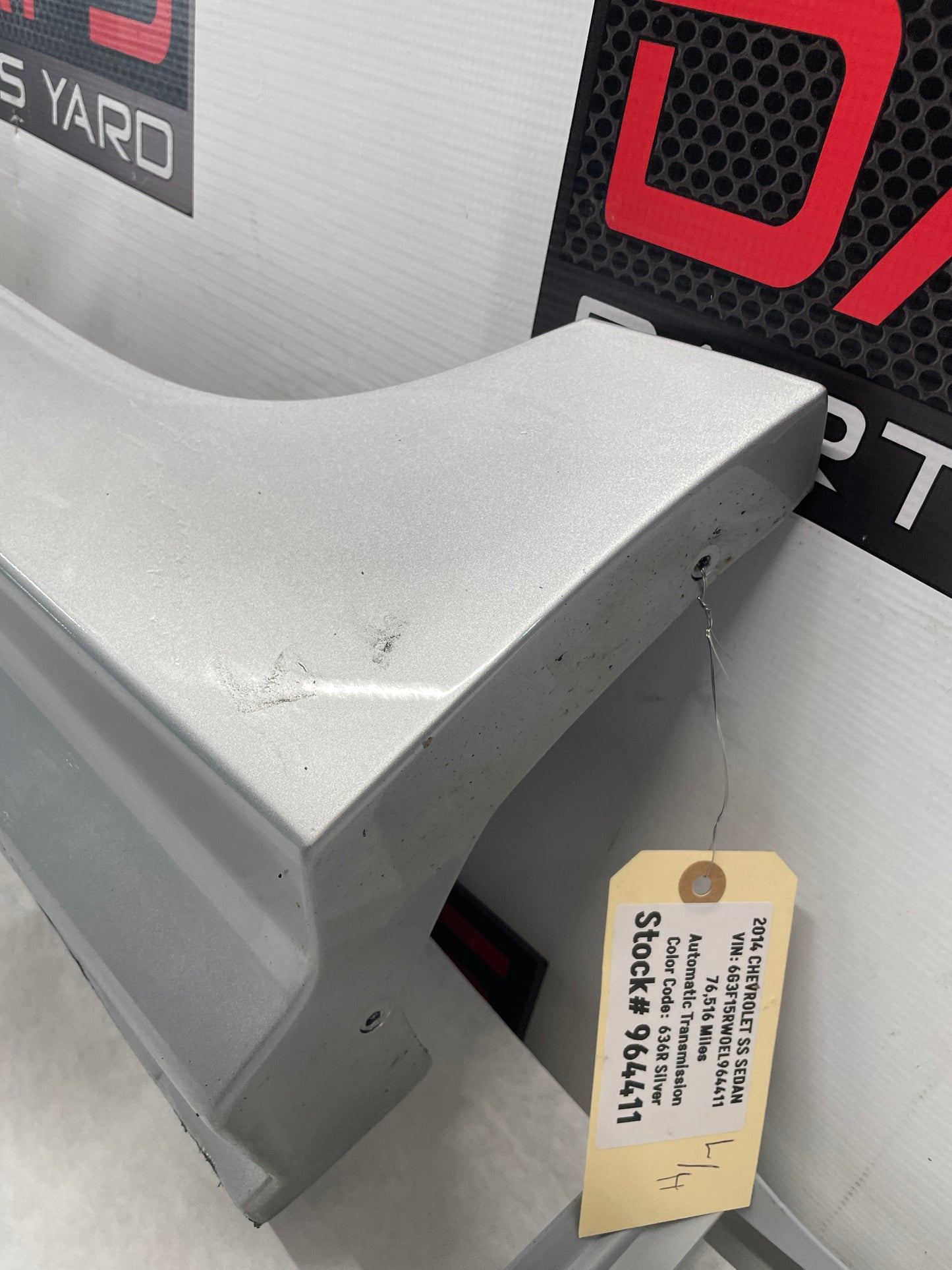 2014 Chevy SS Sedan LH Driver Rocker Molding Side Skirt Panel Trim OEM - Day's Parts Yard