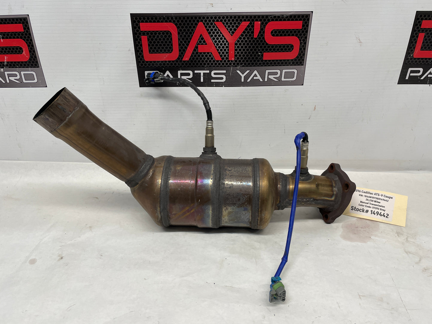 2016 Cadillac ATS-V Coupe RH & LH Exhaust Catalytic Converters OEM - Day's Parts Yard