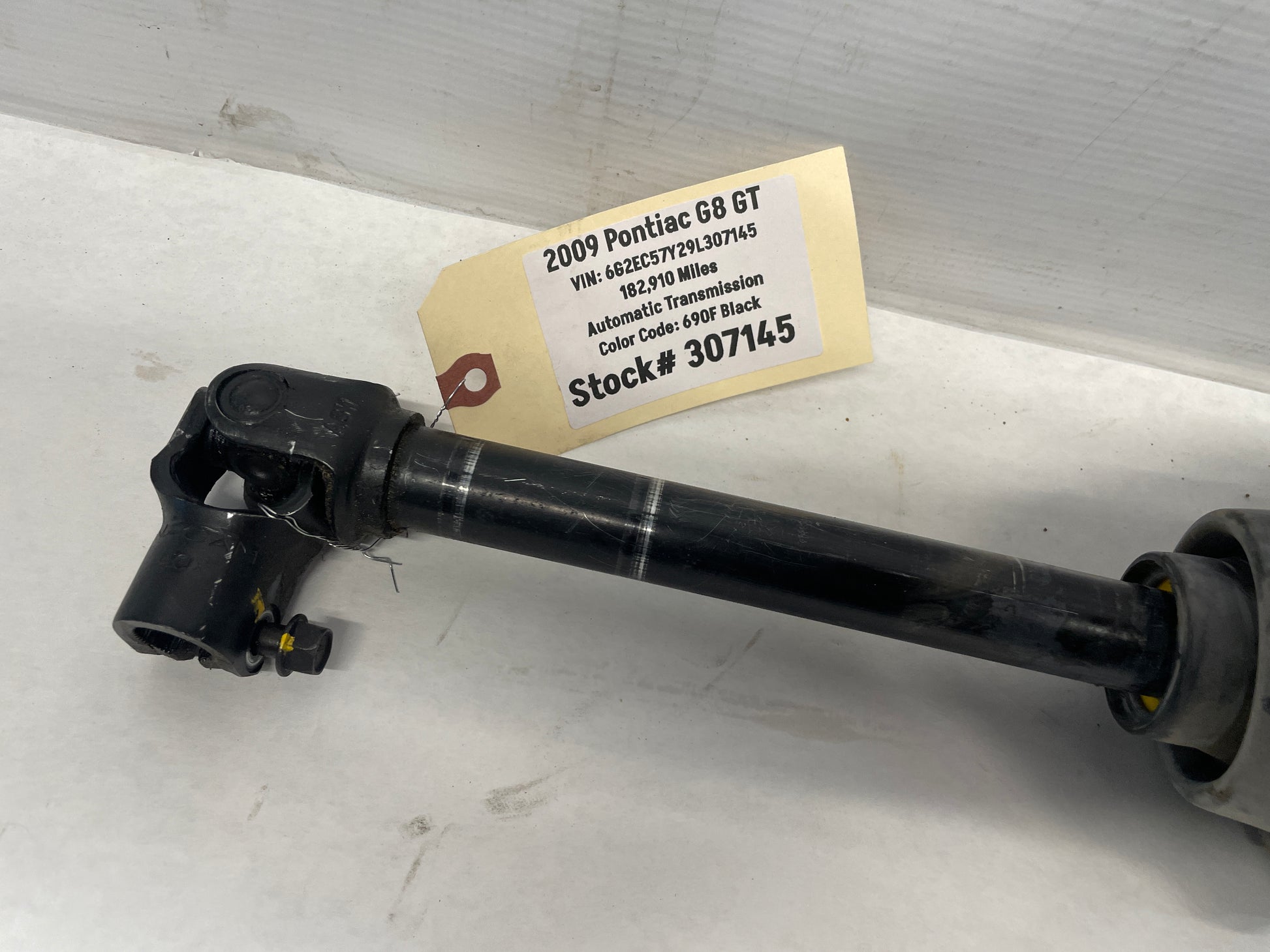 2009 Pontiac G8 GT Steering Column Prop Intermediate Shaft OEM - Day's Parts Yard