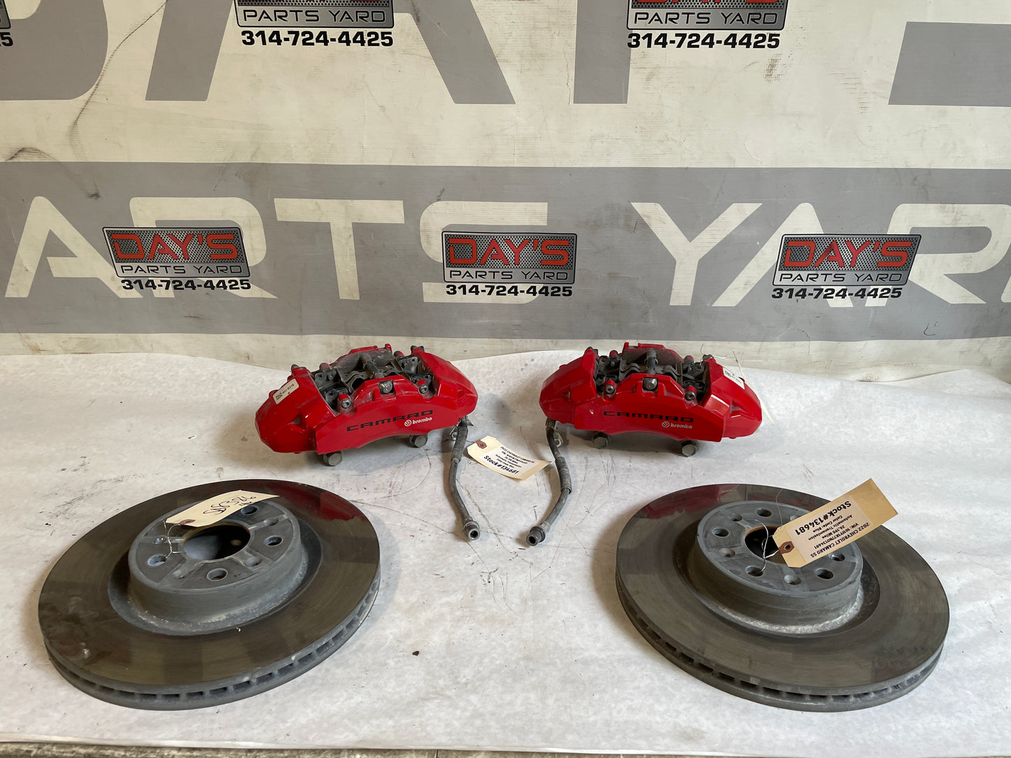 2022 Chevy Camaro SS Front Brembo Calipers and Rotors OEM - Day's Parts Yard