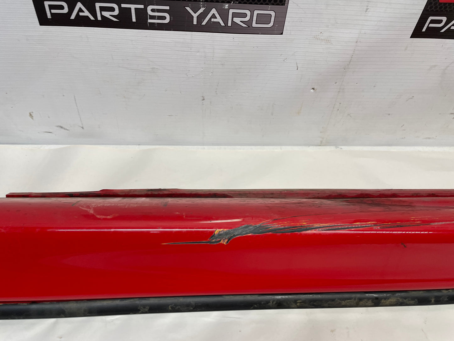2004 Pontiac GTO RH Passenger Rocker Molding Side Skirt Red OEM - Day's Parts Yard