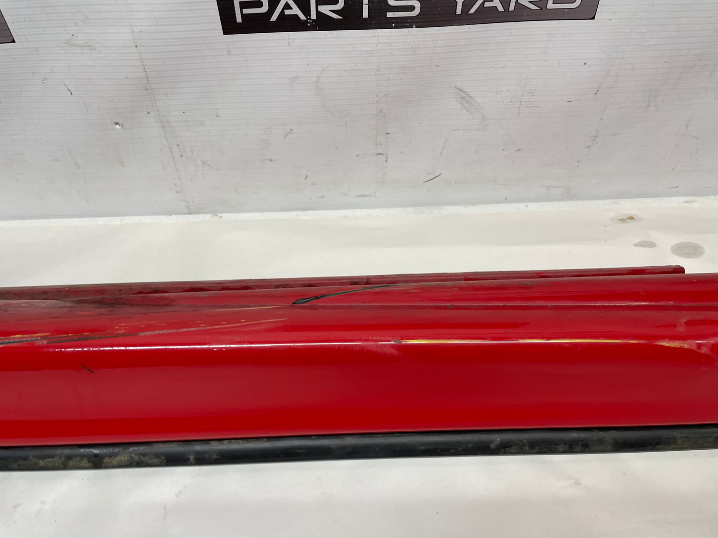 2004 Pontiac GTO RH Passenger Rocker Molding Side Skirt Red OEM - Day's Parts Yard
