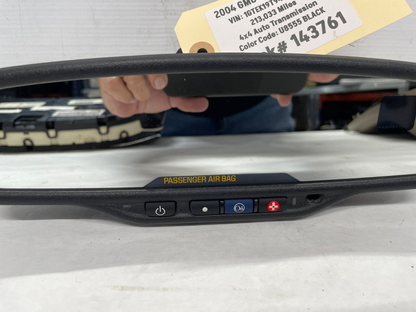 2004 GMC Sierra K1500 Rearview Rear View Mirror Auto Dimmer OnStar OEM - Day's Parts Yard