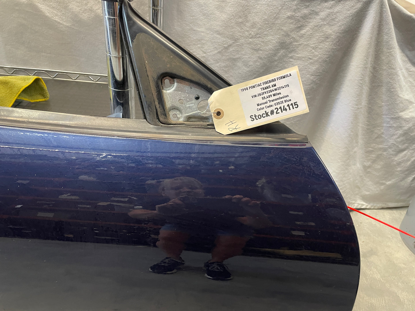 1998 Pontiac Firebird Formula Trans Am RH Passenger Exterior Door OEM - Day's Parts Yard