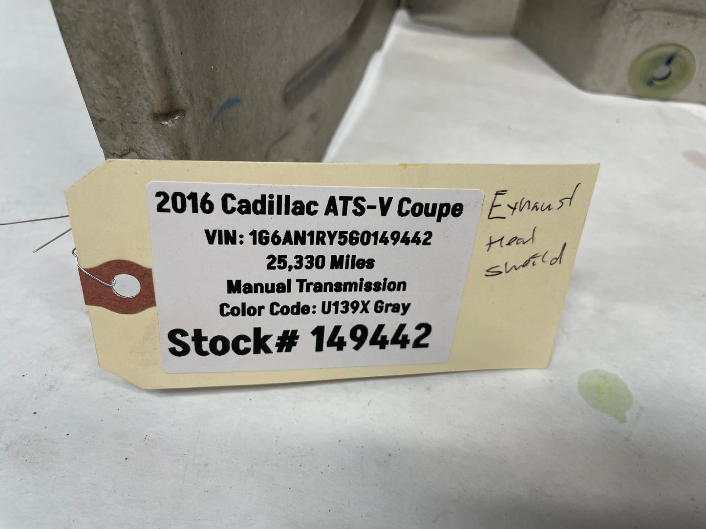 2016 Cadillac ATS-V Coupe Rear Body Exhaust Heat Shield OEM - Day's Parts Yard