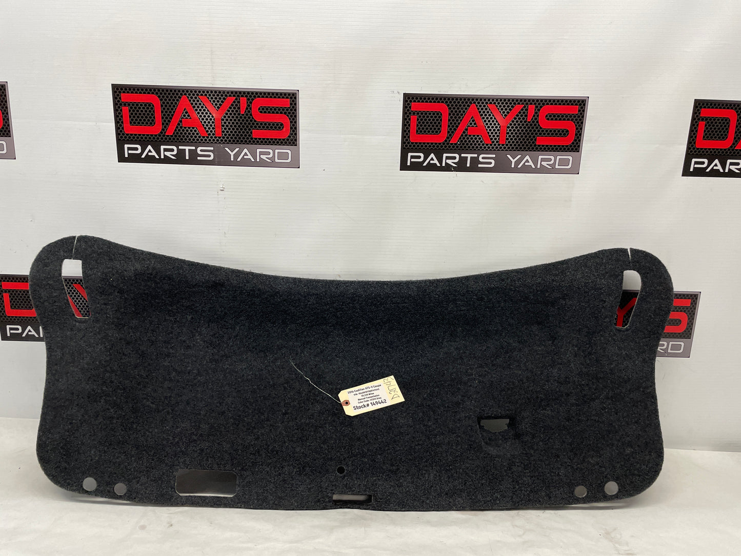 2016 Cadillac ATS-V Coupe Trunk Deck Inner Compartment Lid Liner Panel OEM - Day's Parts Yard