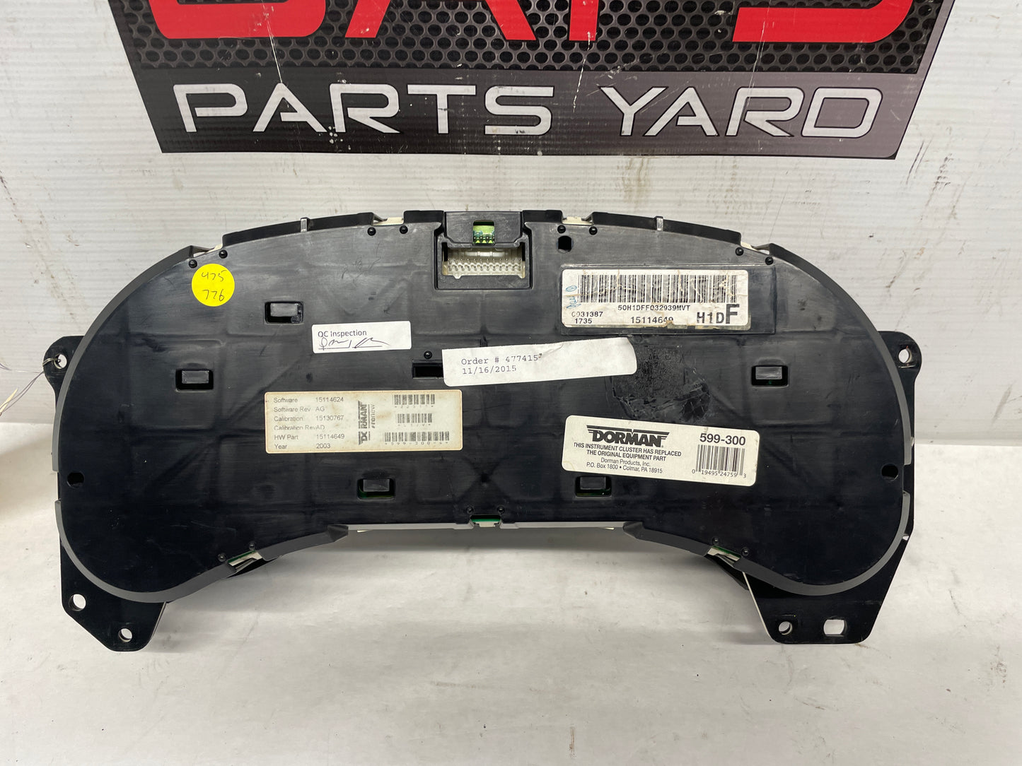 2004 GMC Sierra K1500 Speedometer Gauge Cluster Instrument Panel Dorman - Day's Parts Yard