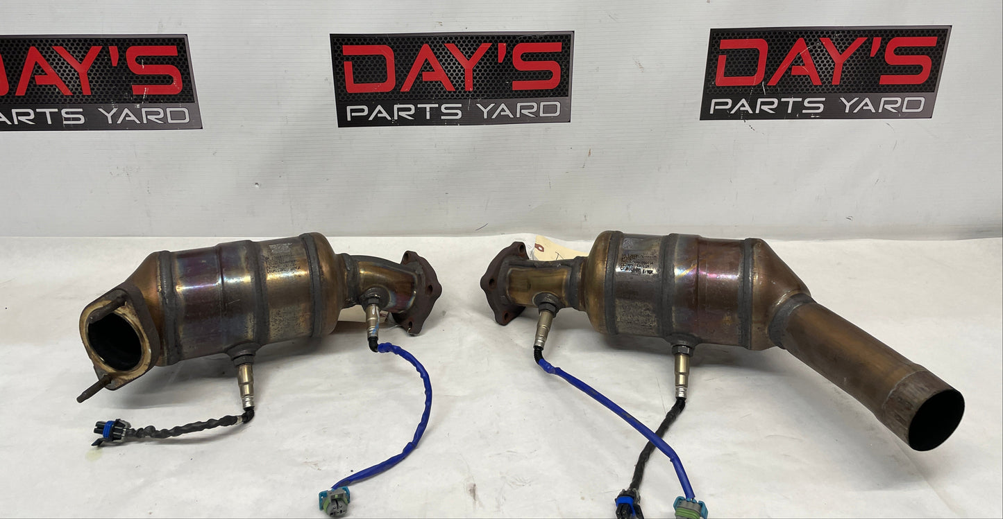 2016 Cadillac ATS-V Coupe RH & LH Exhaust Catalytic Converters OEM - Day's Parts Yard