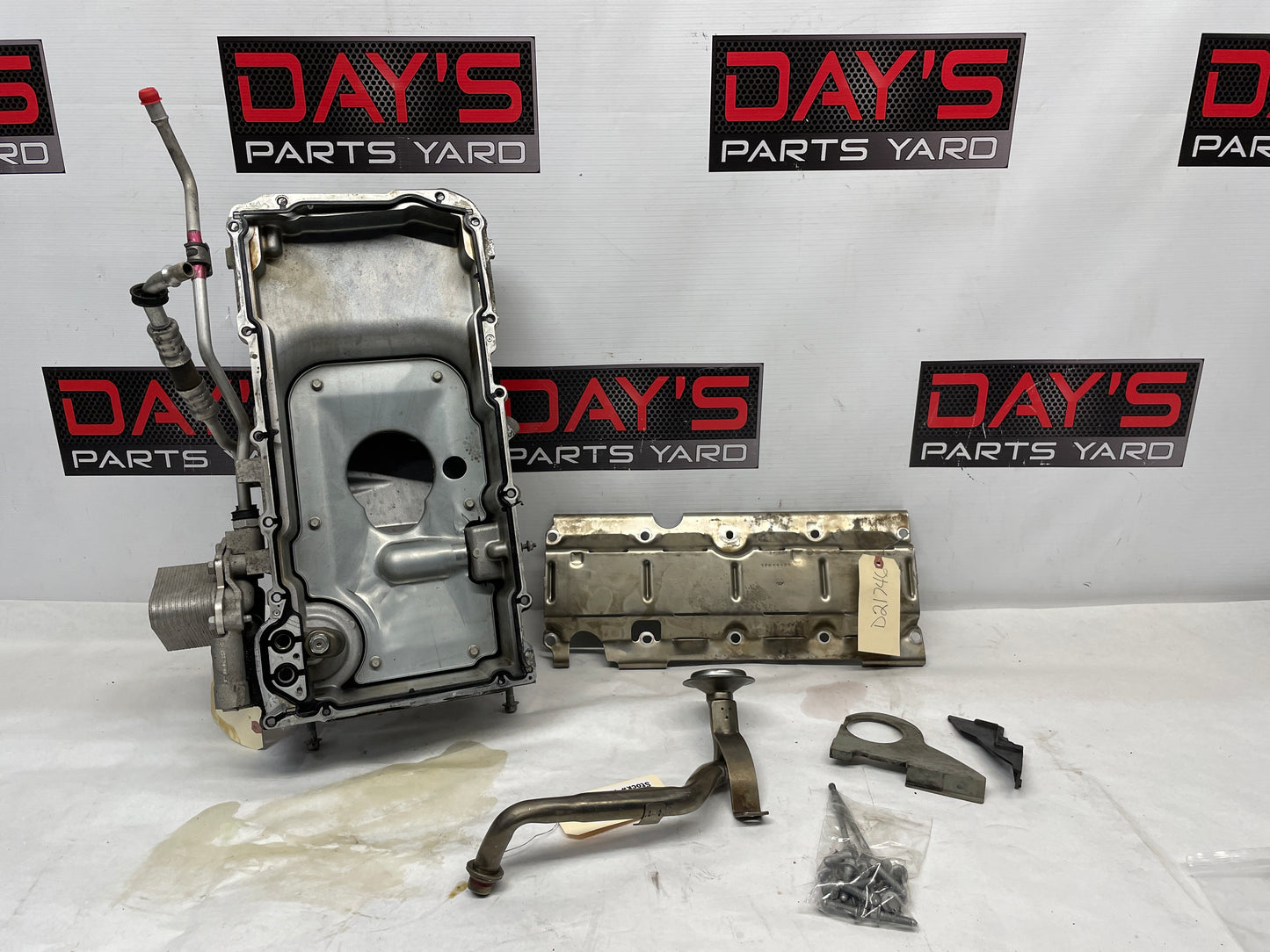 2011 Cadillac CTS-V Coupe Complete Oil Pan Assembly w/ Cooler OEM - Day's Parts Yard