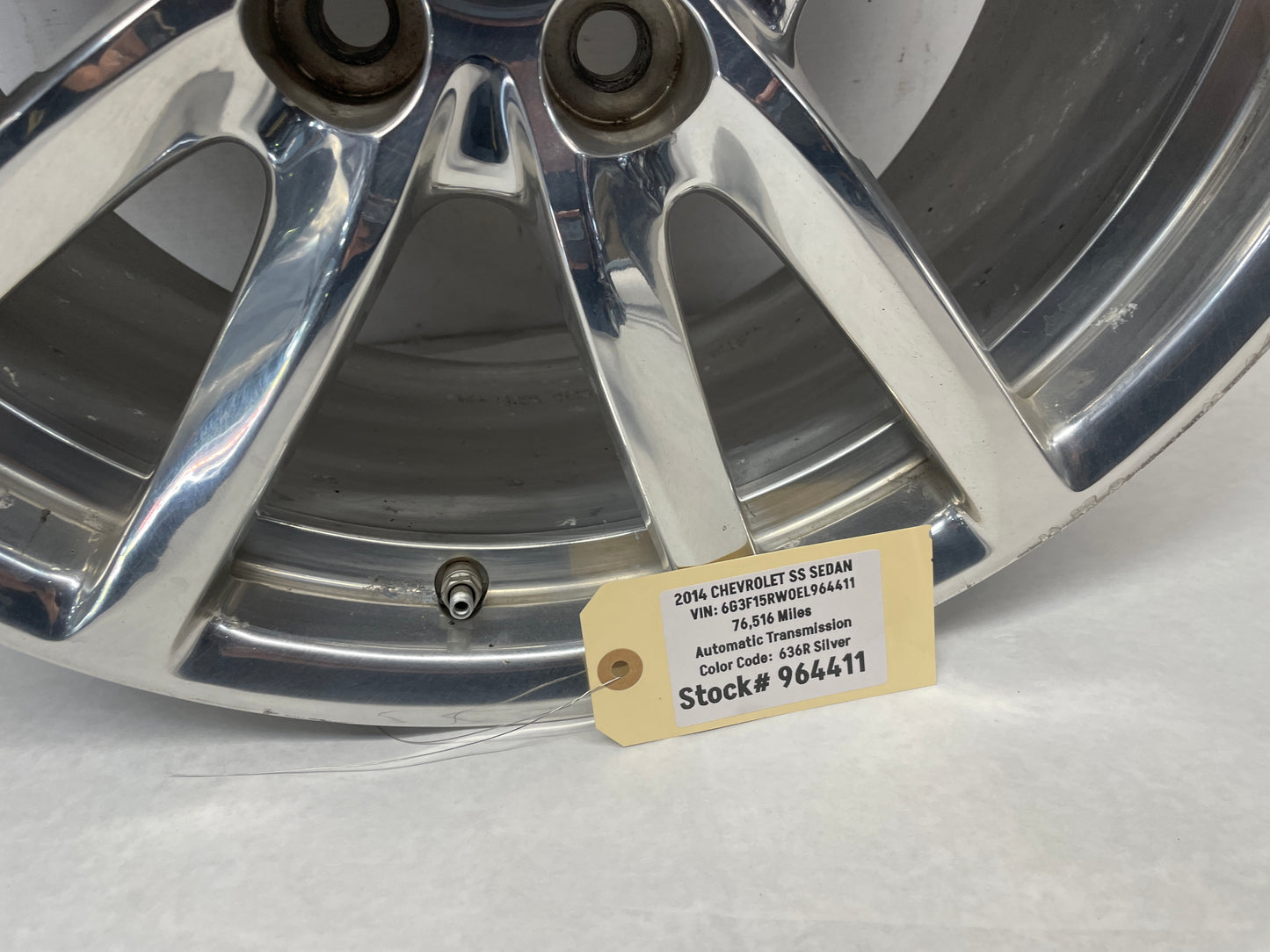 2014 Chevy SS Sedan Factory OEM Rear Wheel 19X9 - Day's Parts Yard