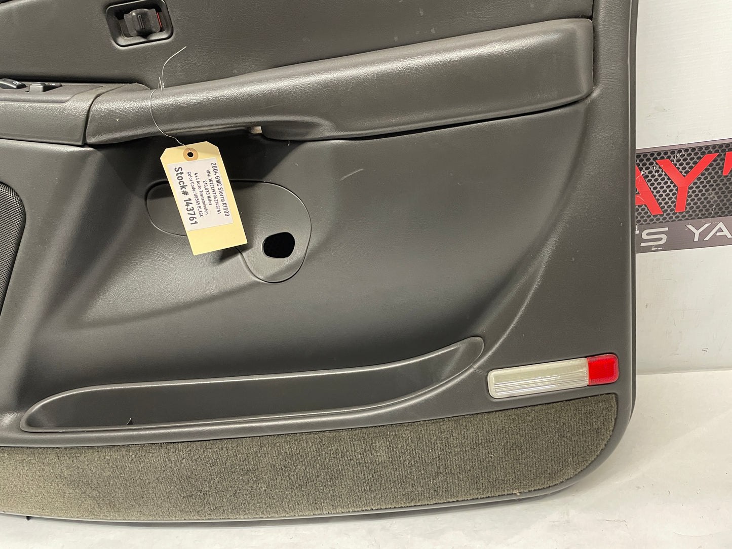 2004 GMC Sierra K1500 RH Passenger Front Door Panel Dark Pewter OEM - Day's Parts Yard