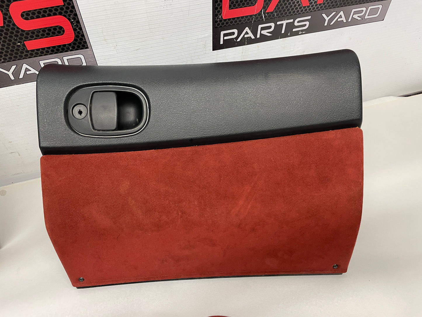 2004 Pontiac GTO Red Interior Trim Glove Box Knee Bolster Console Suedes OEM - Day's Parts Yard