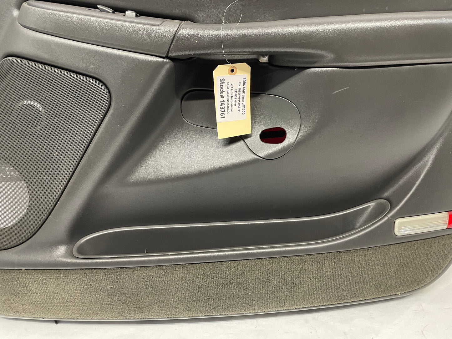 2004 GMC Sierra K1500 RH Passenger Front Door Panel Dark Pewter OEM - Day's Parts Yard