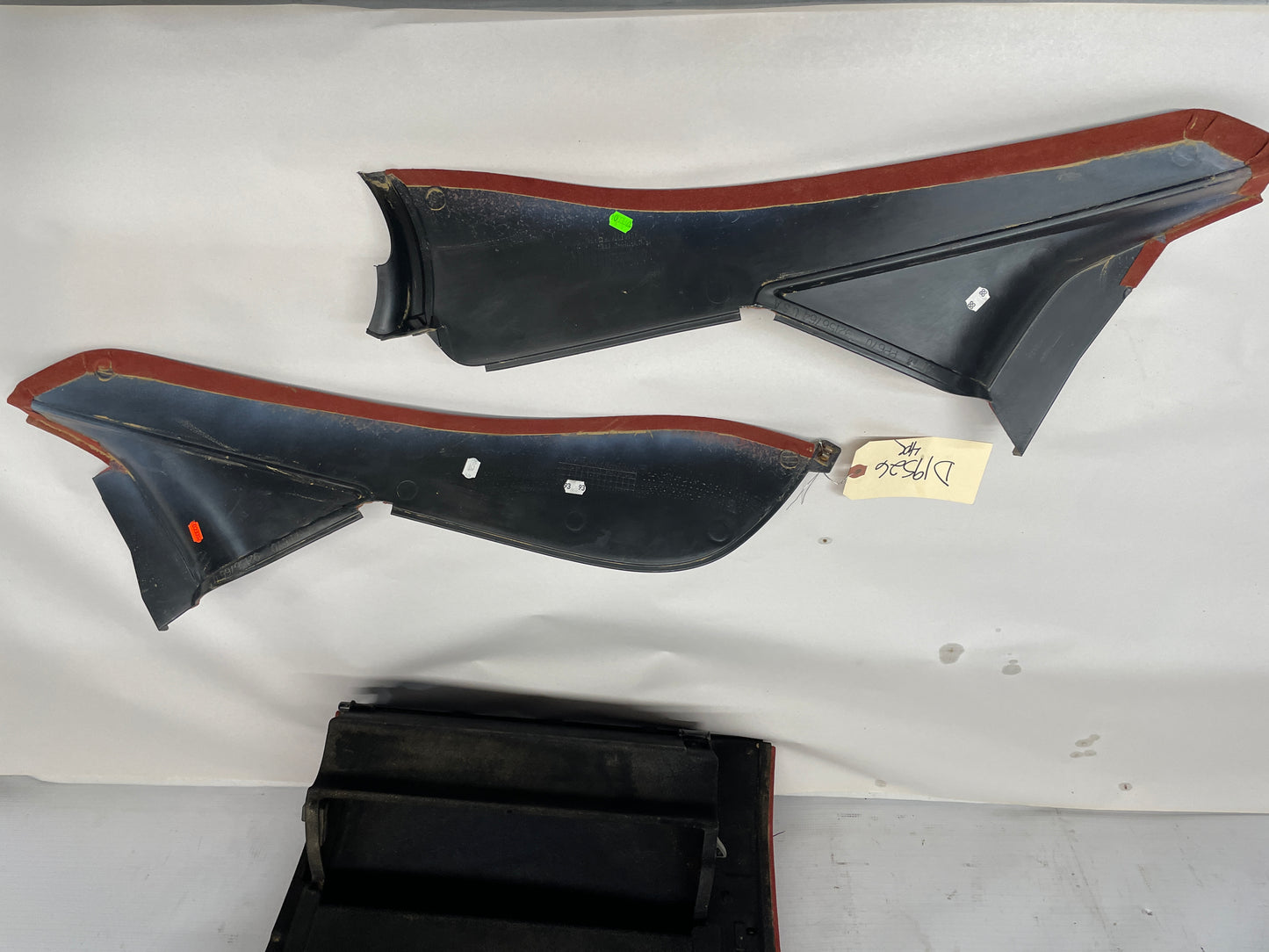 2004 Pontiac GTO Red Interior Trim Glove Box Knee Bolster Console Suedes OEM - Day's Parts Yard