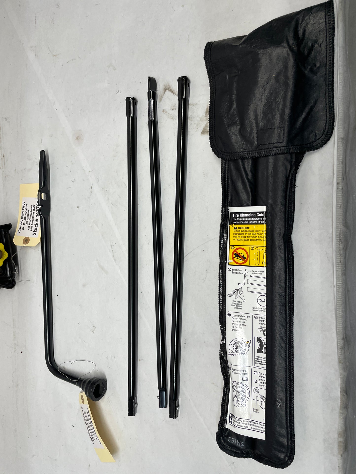 2004 GMC Sierra K1500 Factory Spare Tire Tool Kit w/ Jack OEM - Day's Parts Yard