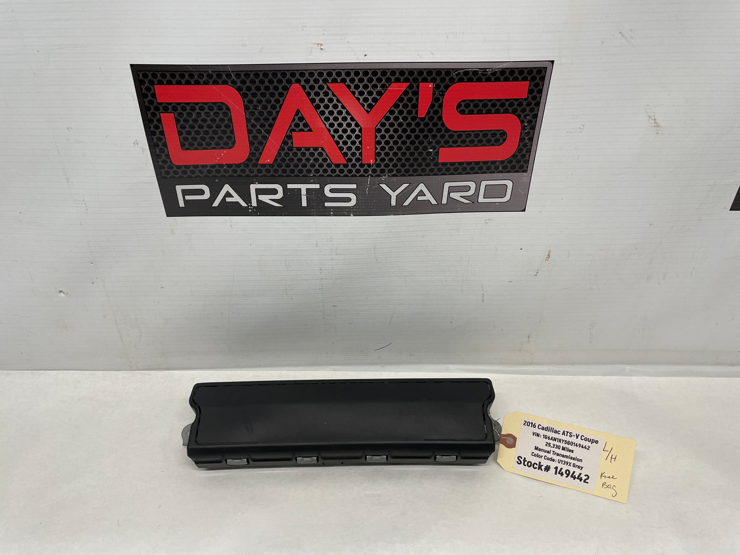 2016 Cadillac ATS-V Coupe LH Driver Lower Dash Knee Airbag Air Bag OEM - Day's Parts Yard
