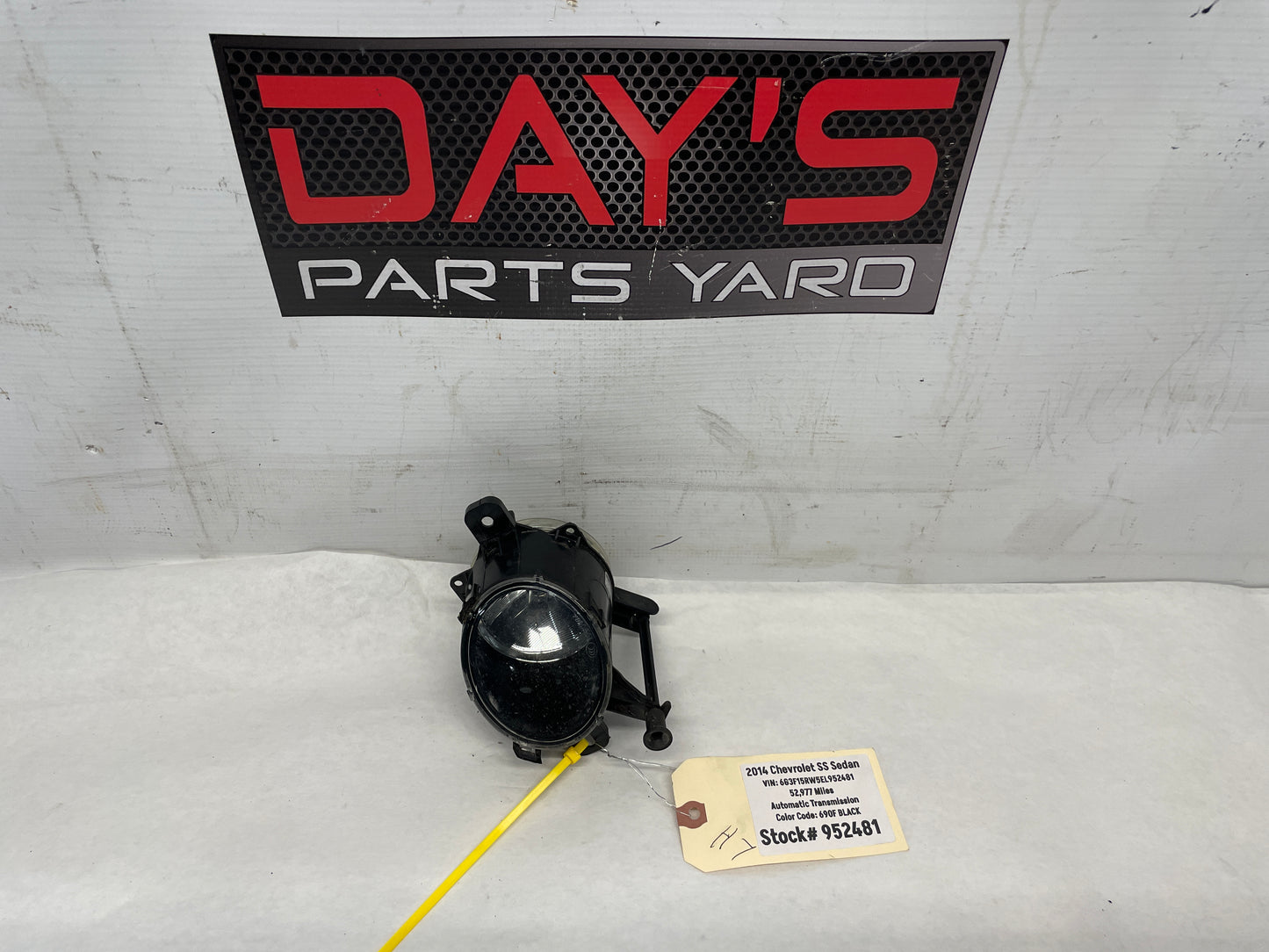 2014 Chevy SS Sedan LH Driver Fog Light Lamp OEM - Day's Parts Yard