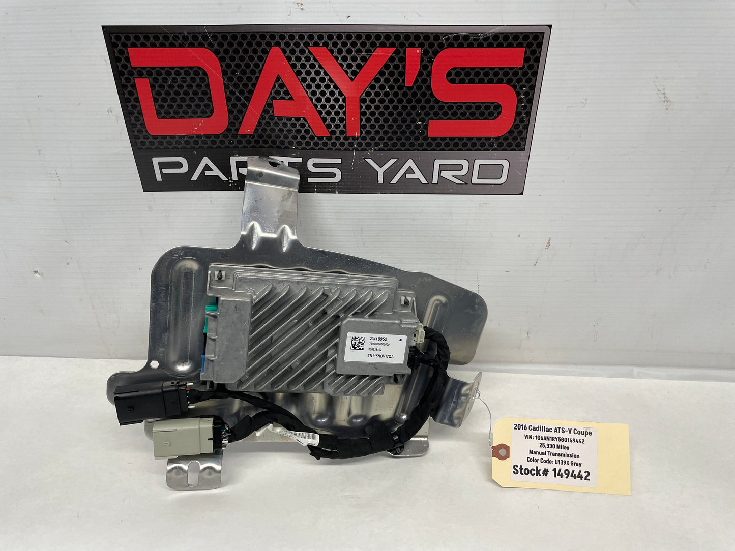 2016 Cadillac ATS-V Coupe Vehicle Performance Data Recorder Assembly OEM - Day's Parts Yard