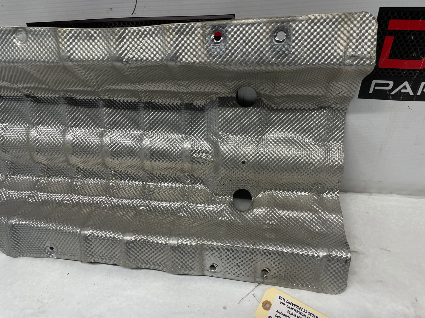 2014 Chevy SS Sedan Transmission Tunnel Exhaust Heat Shield OEM - Day's Parts Yard
