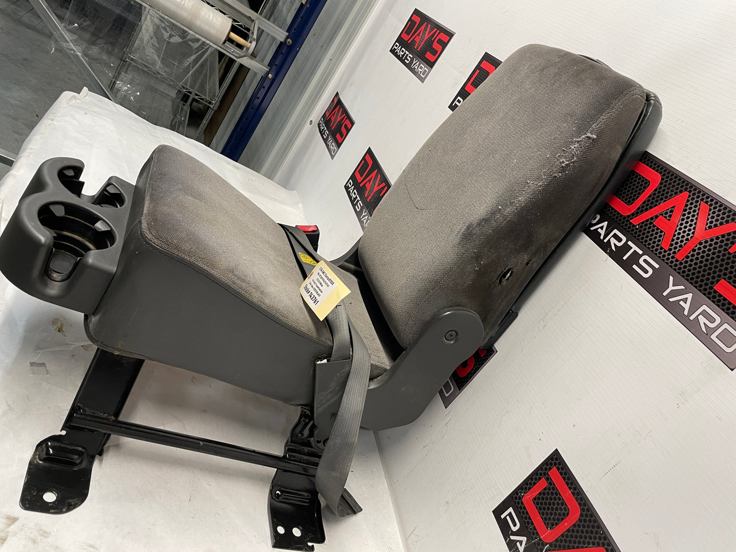 2004 GMC Sierra K1500 Front Center Console Arm Rest Jump Seat Grey Cloth OEM - Day's Parts Yard