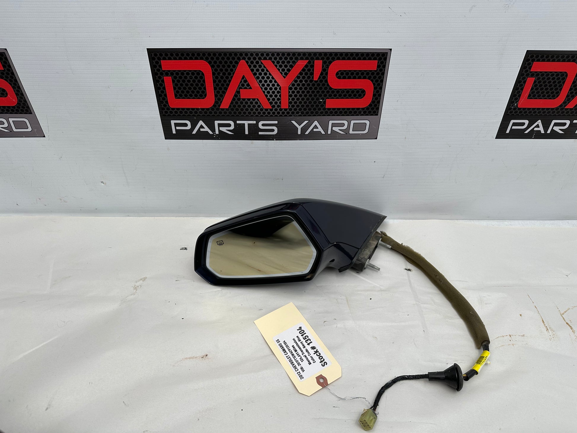 2012 Chevy Camaro SS LH Driver Heated Side View Mirror 22762496 OEM - Day's Parts Yard