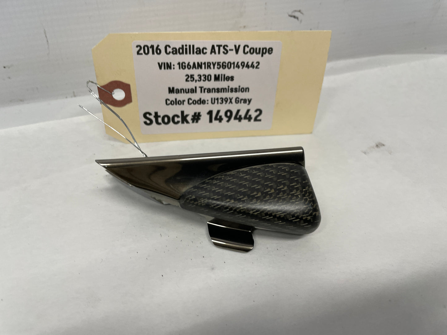 2016 Cadillac ATS-V Coupe RH Passenger Carbon Fiber Instrumental Dash Trim OEM - Day's Parts Yard