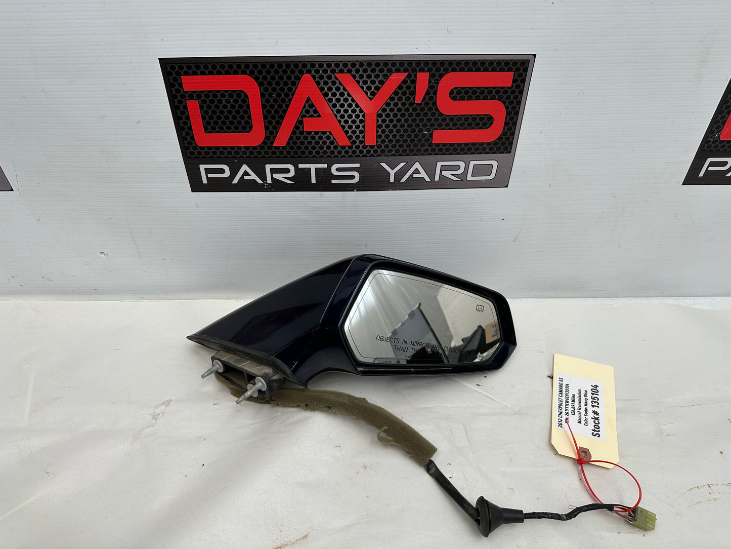 2012 Chevy Camaro SS RH Passenger Exterior Side Mirror Heated OEM - Day's Parts Yard