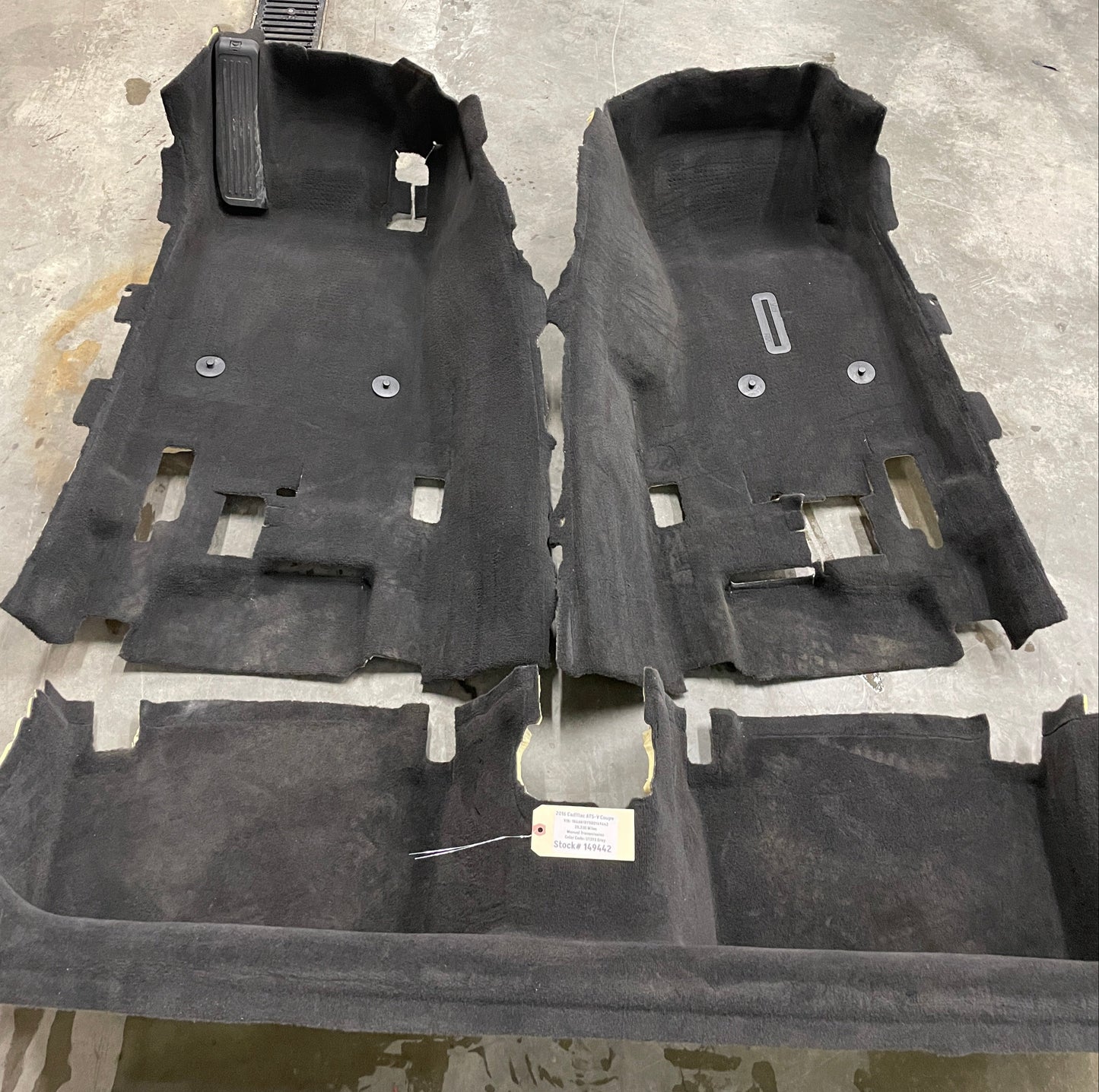 2016 Cadillac ATS-V Coupe Complete Interior Carpet OEM - Day's Parts Yard