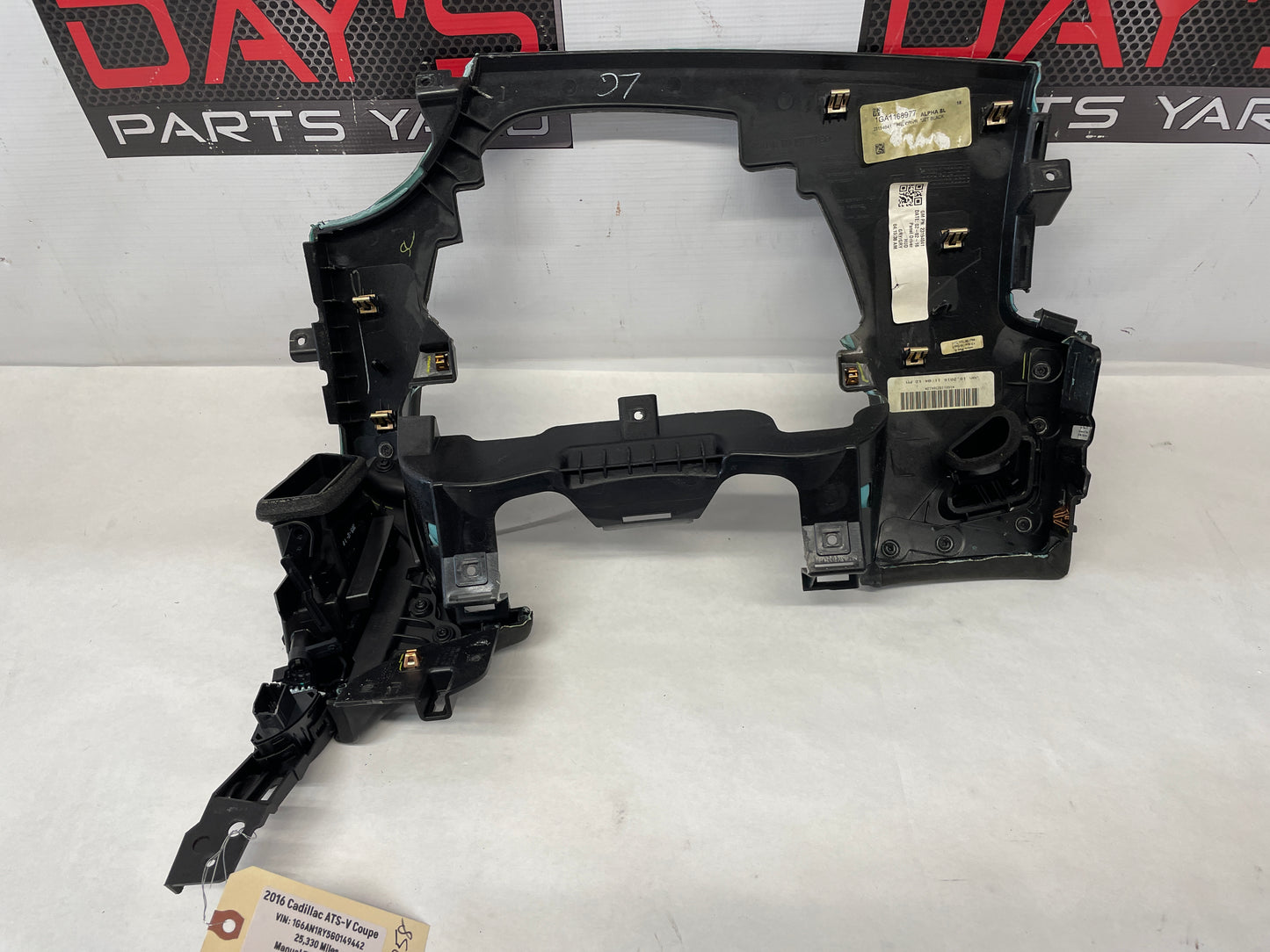 2016 Cadillac ATS-V Coupe LH Driver Instrument Upper Trim Panel Black OEM - Day's Parts Yard