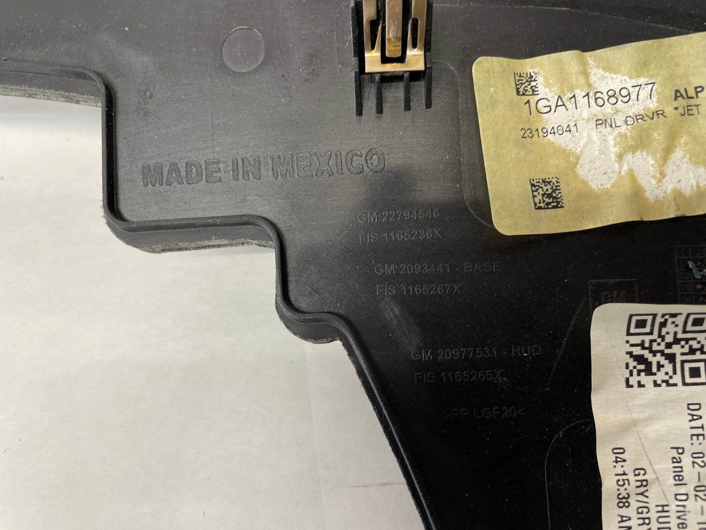 2016 Cadillac ATS-V Coupe LH Driver Instrument Upper Trim Panel Black OEM - Day's Parts Yard