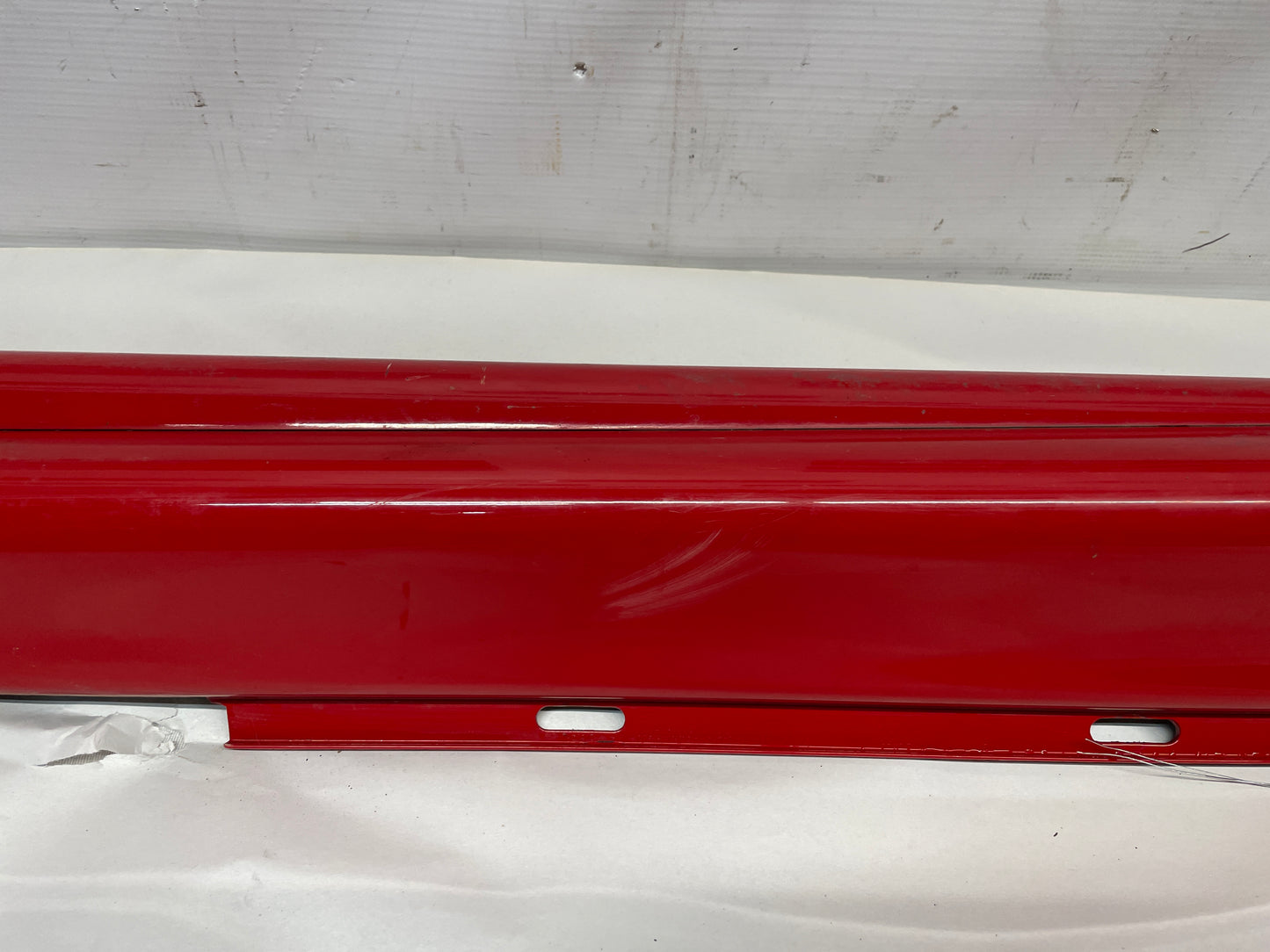 2004 Pontiac GTO LH Driver Rocker Molding Side Skirt Red OEM - Day's Parts Yard