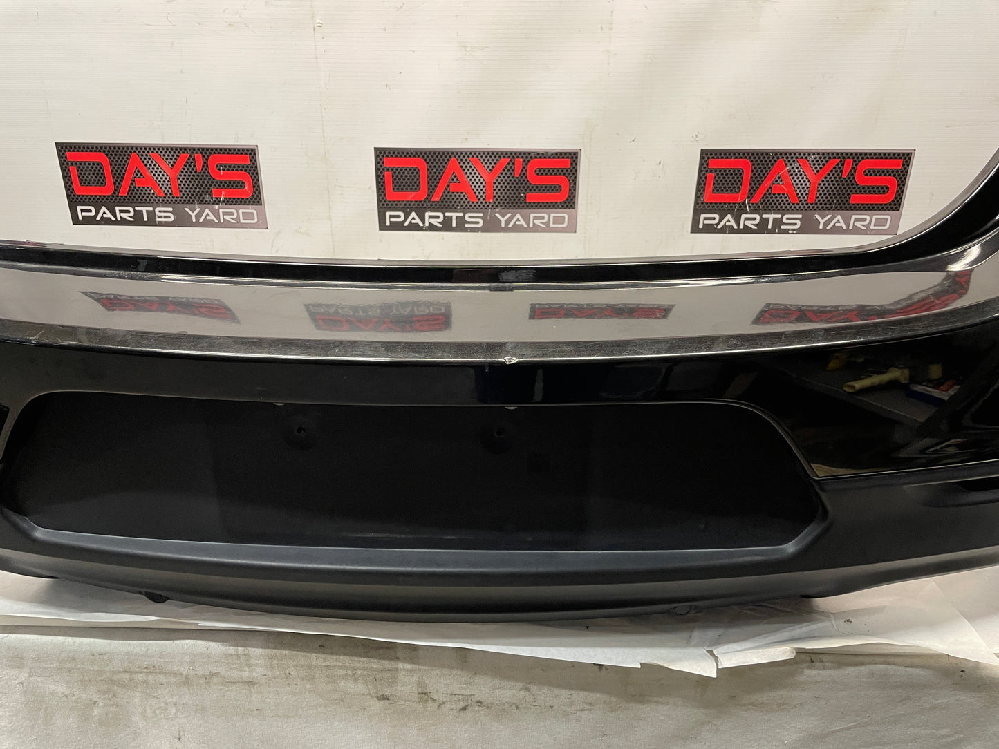 2014 Chevy SS Sedan Complete Rear Bumper Cover Black OEM - Day's Parts Yard